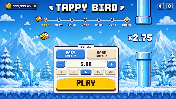 Tappy Bird Crash Game baner